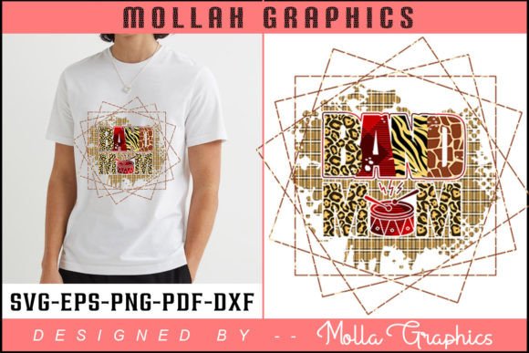 Band Mom Sublimation Design: Graphics & Print Templates