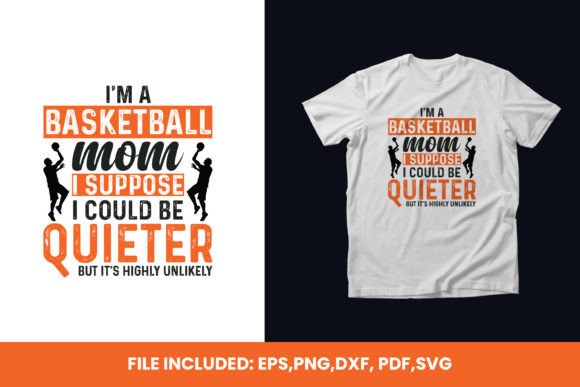 Basketball Mom Graphics for T-Shirt Designs