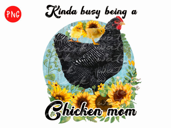 Chicken Mom Png Graphics for T-Shirt Designs