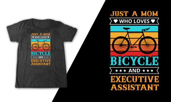 Executive Assistant Bicycle Mom Tshirt Graphics