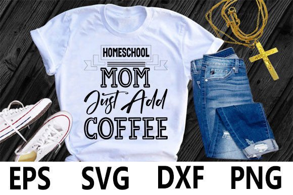 Homeschool Mom T-Shirt Design Graphics